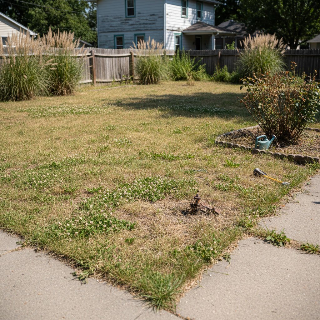 Healthy green lawn with professional landscaping in Long Island residential property
